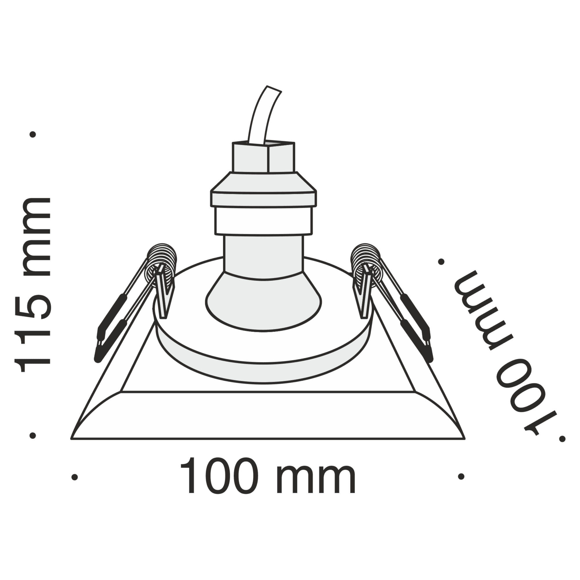 Maytoni DownLight Gyps Белый Встроенный светильник 1xGU10 35W DL007-1-01-W — миниатюра 7