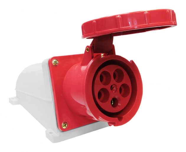 TDM Розетка 145 стационарная 3Р+РЕ+N 125А 380В IP54 SQ0602-0009 — миниатюра 2