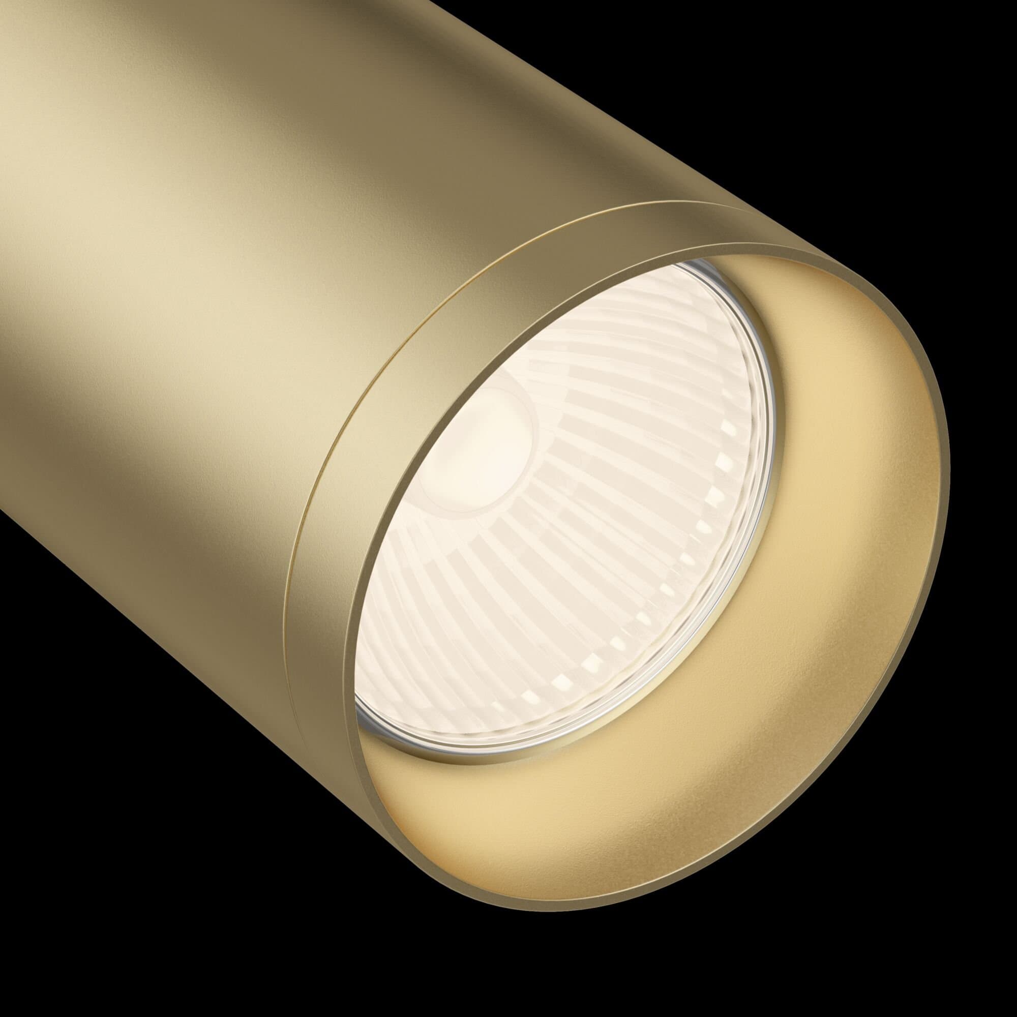 Maytoni Single phase track system Матовое Золото Светильник трековый TR004-1-GU10-MG — миниатюра 4