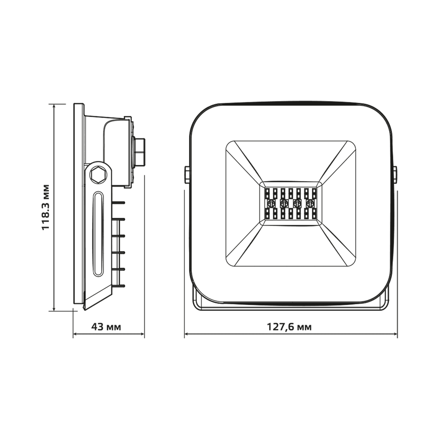 Gauss Прожектор Smart Home 10W 700lm 3000-6500K 200-240V IP65 черный RGBW изм.цв.темп. диммирование LED 1/20 3550132 — миниатюра 2