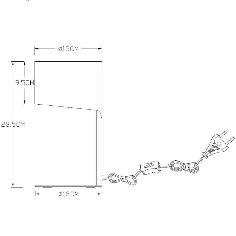 Lucide KNULLE Серый Настольная лампа 45504/01/36 — миниатюра 4