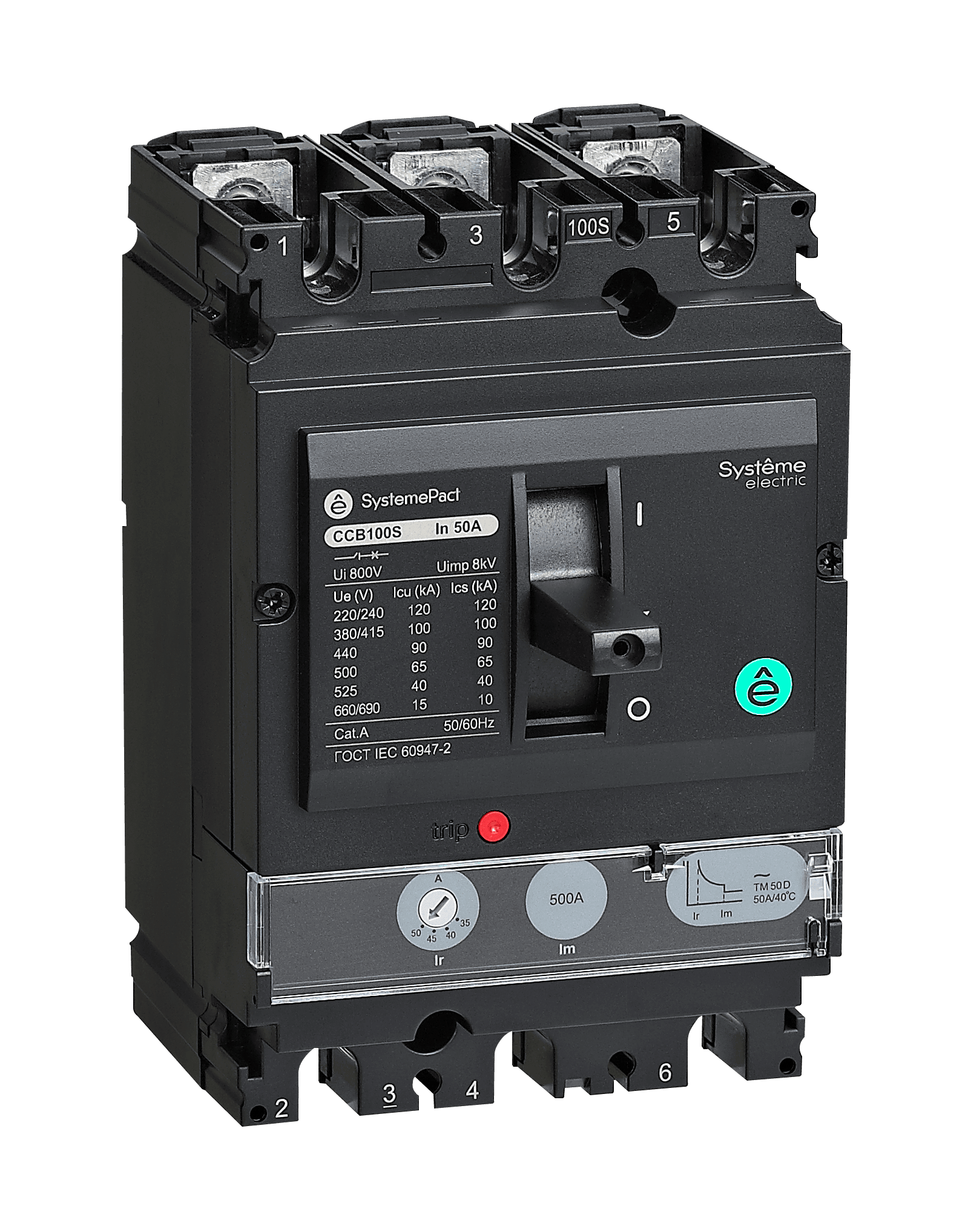 Systeme Electric Автоматический выключатель SYSTEMEPACT CCB100 150KA 3P3D TMD25 рычаг