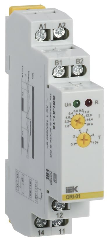 IEK ONI Реле тока ORI 1,6-16 А 24-240 В AC / 24 В DC
