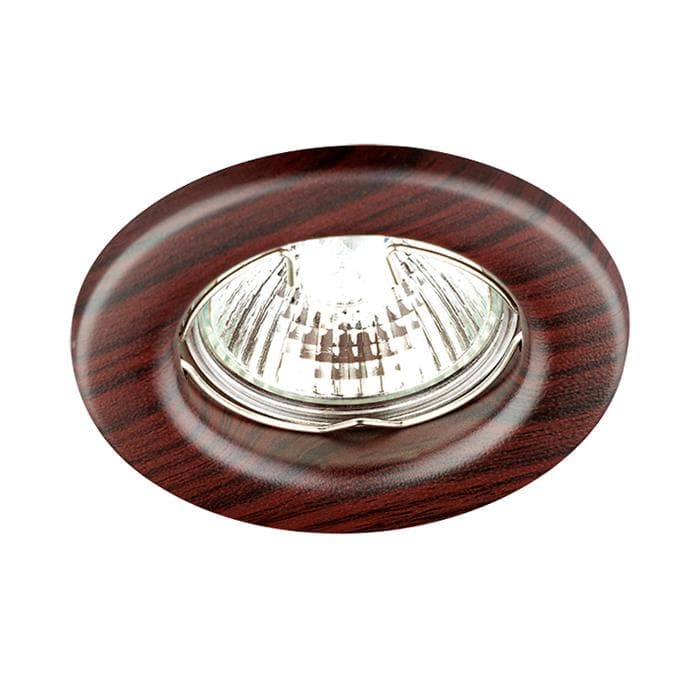 Novotech 369715 NT12 271 темное дерево Встраиваемый НП светильник IP20 GX5.3 50W 12V WOOD