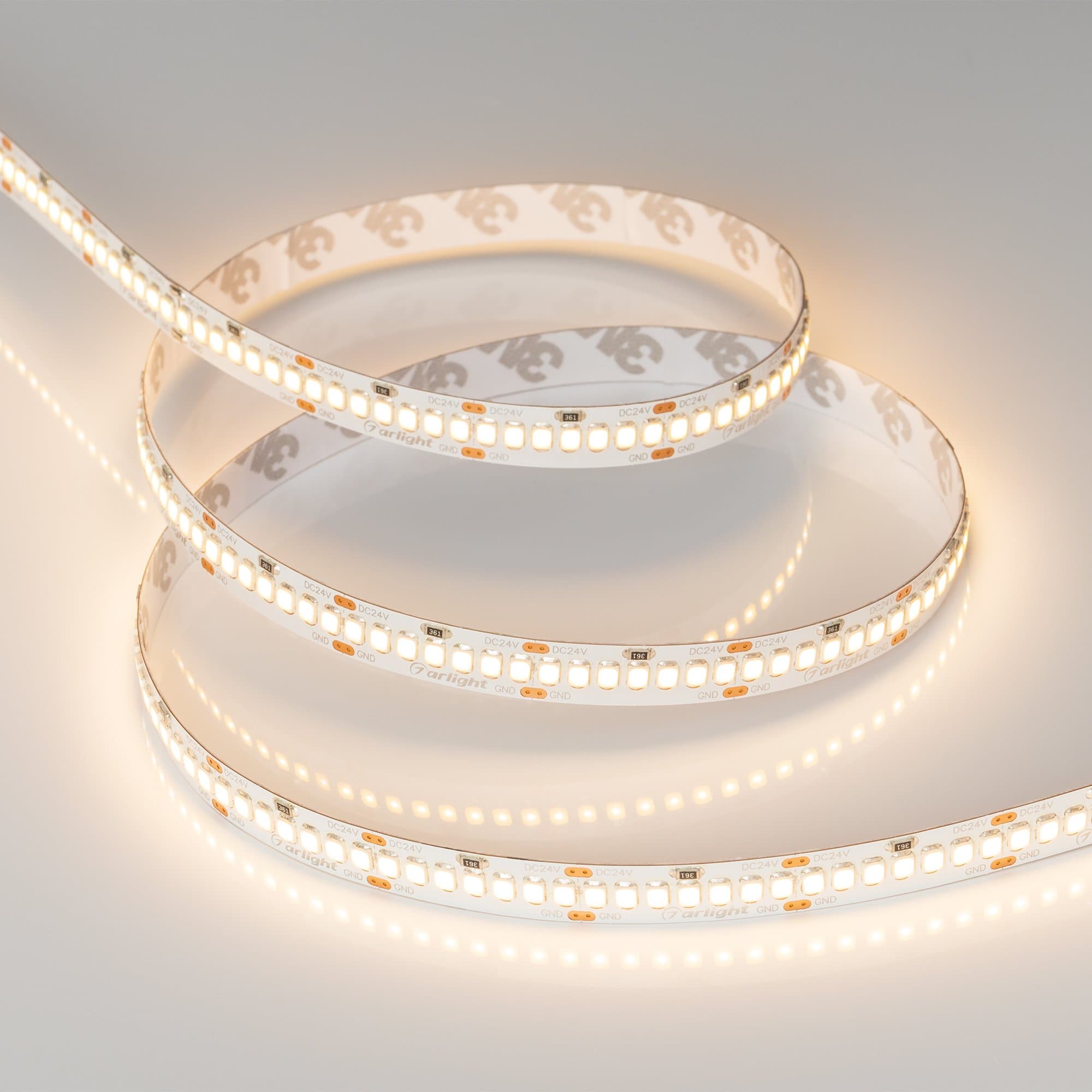 Arlight Светодиодная лента RT-A252-10mm 24V Warm3000 (11 W/m, IP20, 2835, 5m) (Открытый) 022652(2) — миниатюра 3