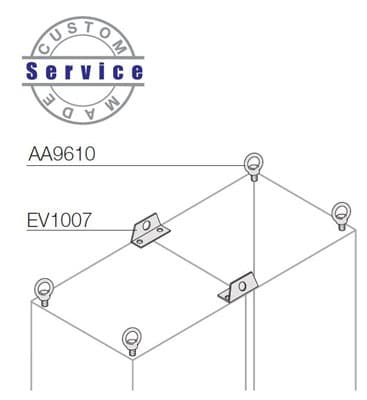 ABB Рым-болты усиленные для сдвоенных шкафов(2шт) EV1007
