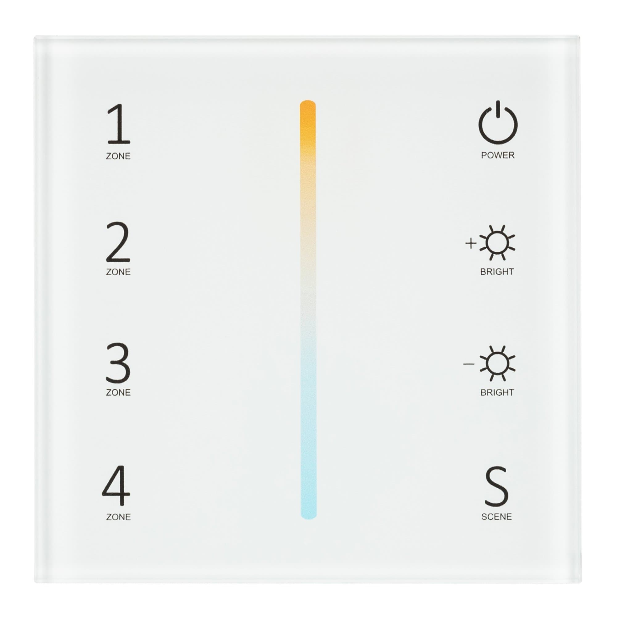 Arlight Панель Sens SMART-P38-MIX White (230V, 4 зоны, 2.4G) (IP20 Пластик, 5 лет) 027118 — миниатюра 3