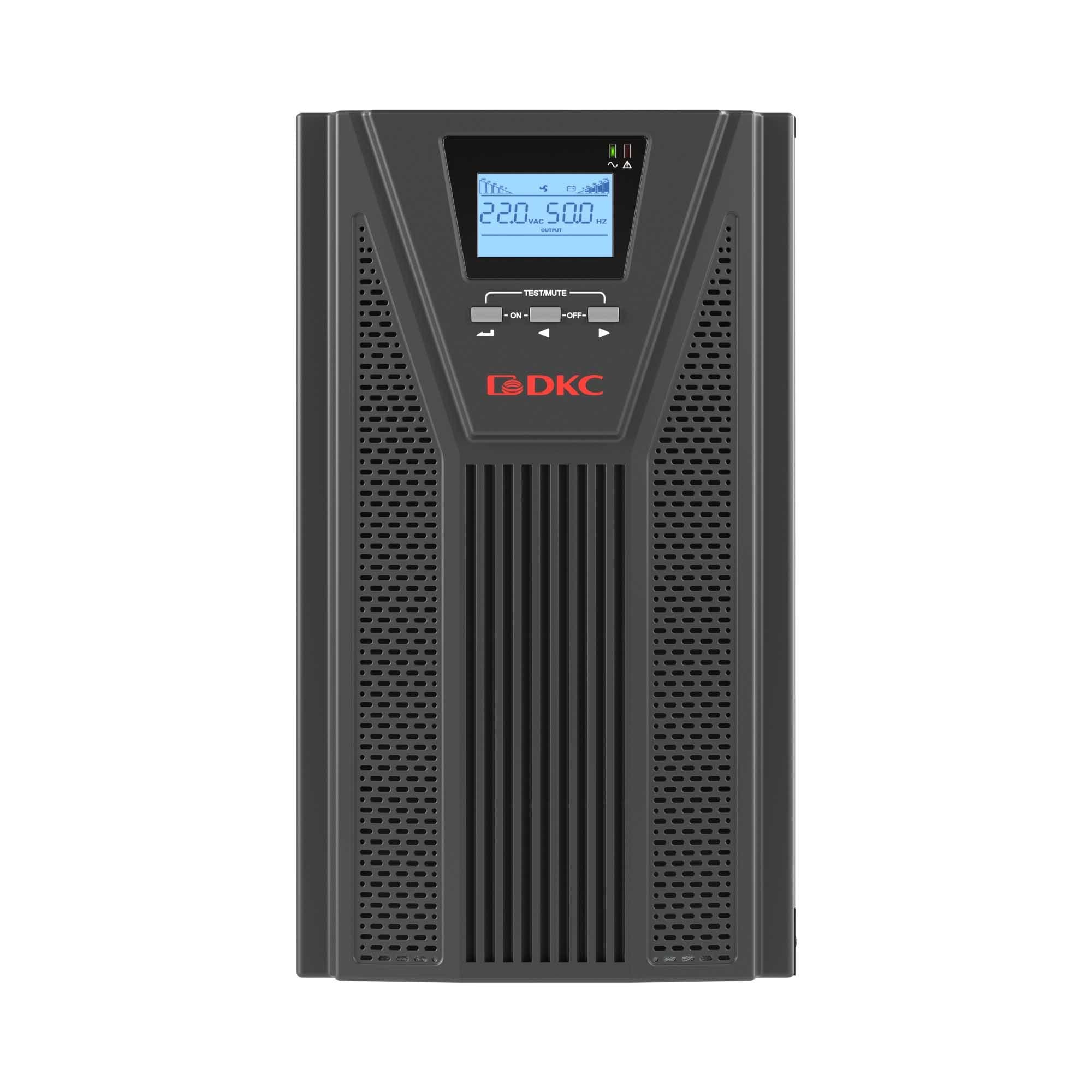 DKC Онлайн ИБП ДКС серии Small Tower, 2000 ВА/1800 Вт, 1/1, 4xSchuko, EPO, USB, RS-232, RJ45, 6x7Ач — миниатюра 3