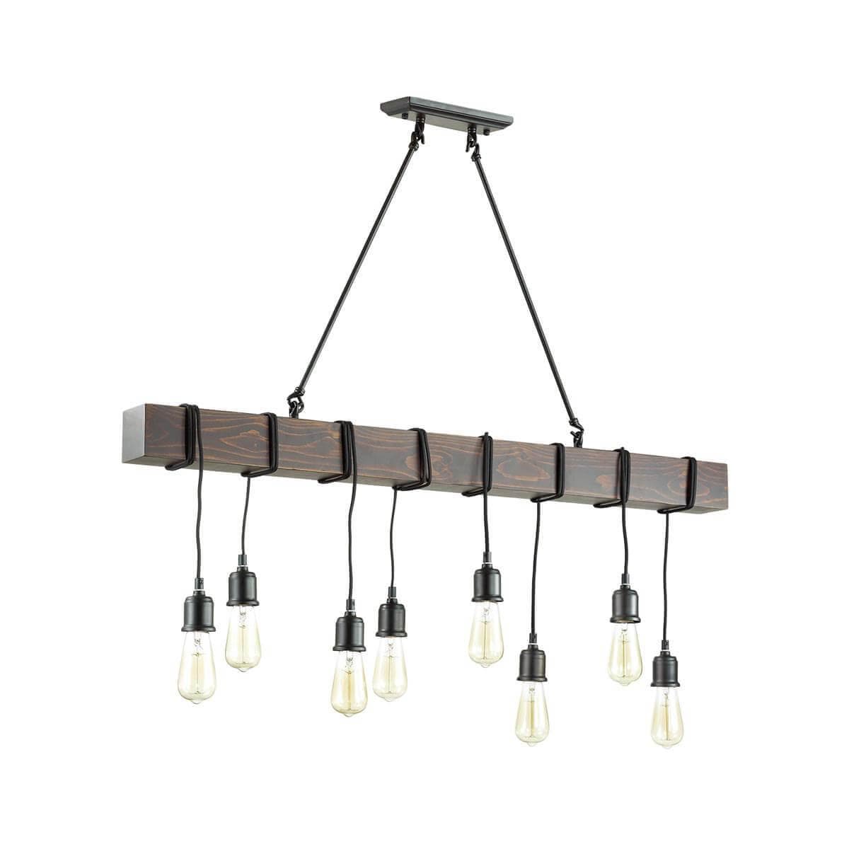 Lumion 3740/8 LN19 141 черный Люстра E27 8*60W 220V KLAUS — миниатюра 3