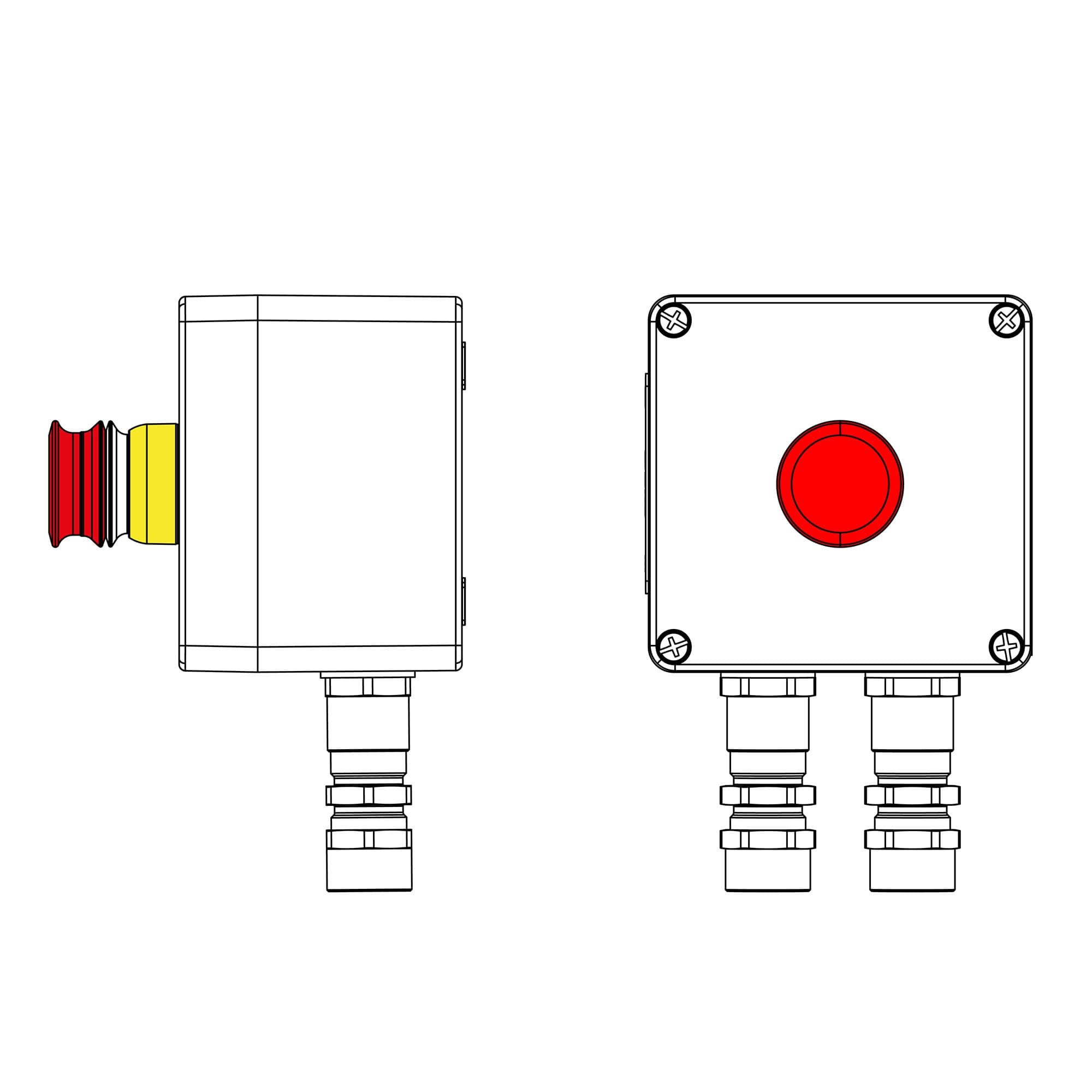 DKC CPE-P-03-(1xP3E(11))-2xKA2MHK(C)1Ex d e IIC Т5 Gb / Ex tb IIIC T95°C Db IP66 / КЗ / ШЗ