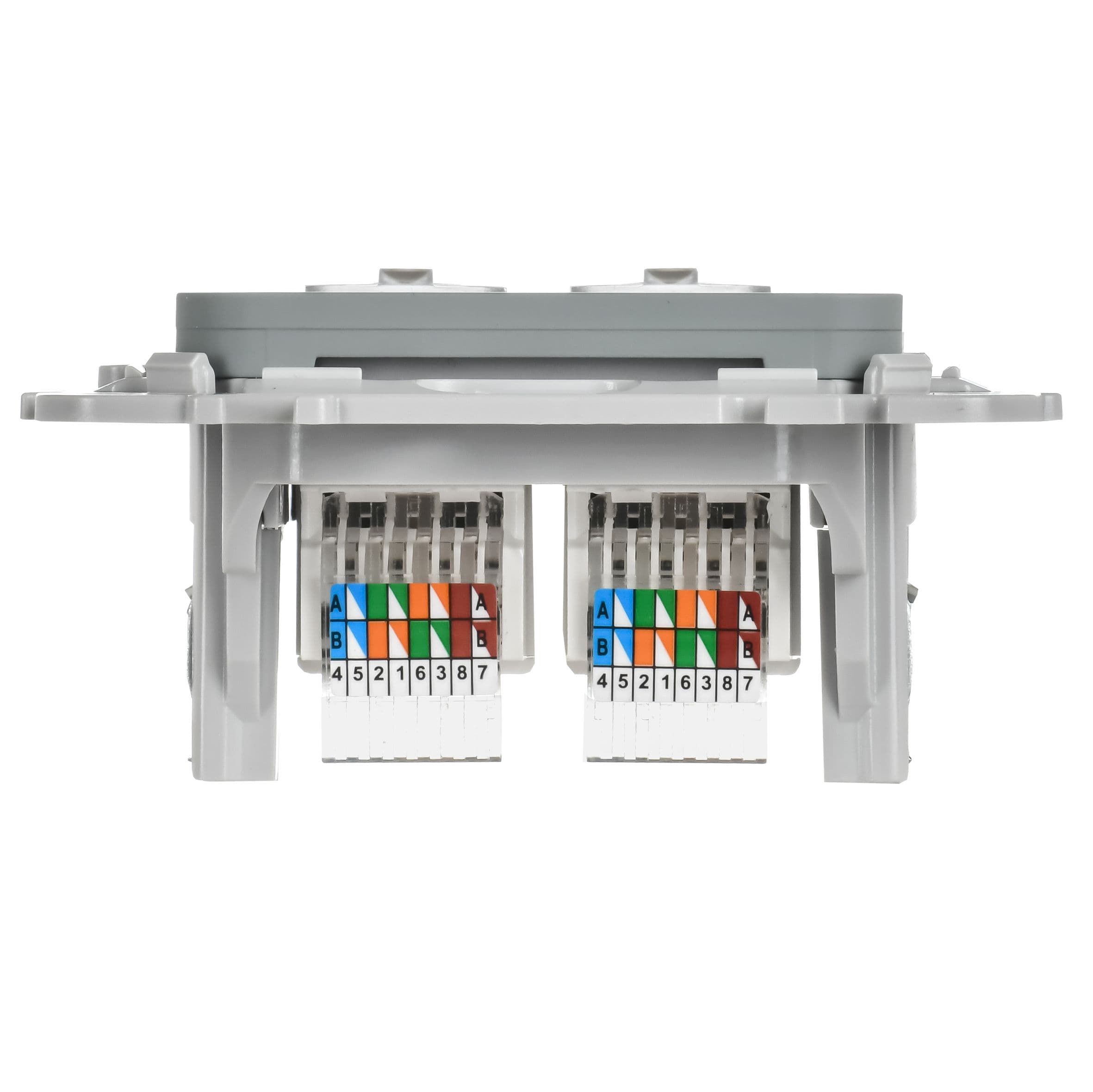 IEK FLITE Серый Розетка 2-местная компьютерная RJ45 категория 5Е UTP — миниатюра 4