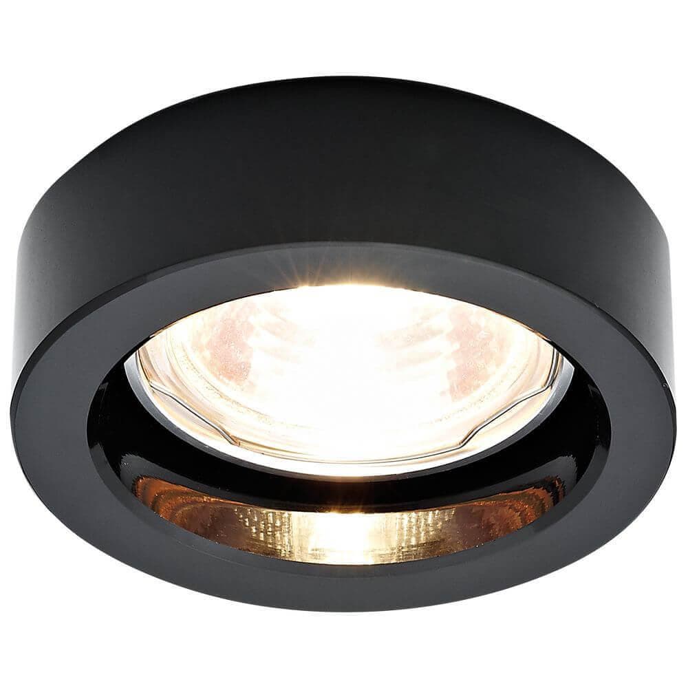Ambrella Встраиваемый точечный светильник D9160 BK черный MR16 H25 D90 mm