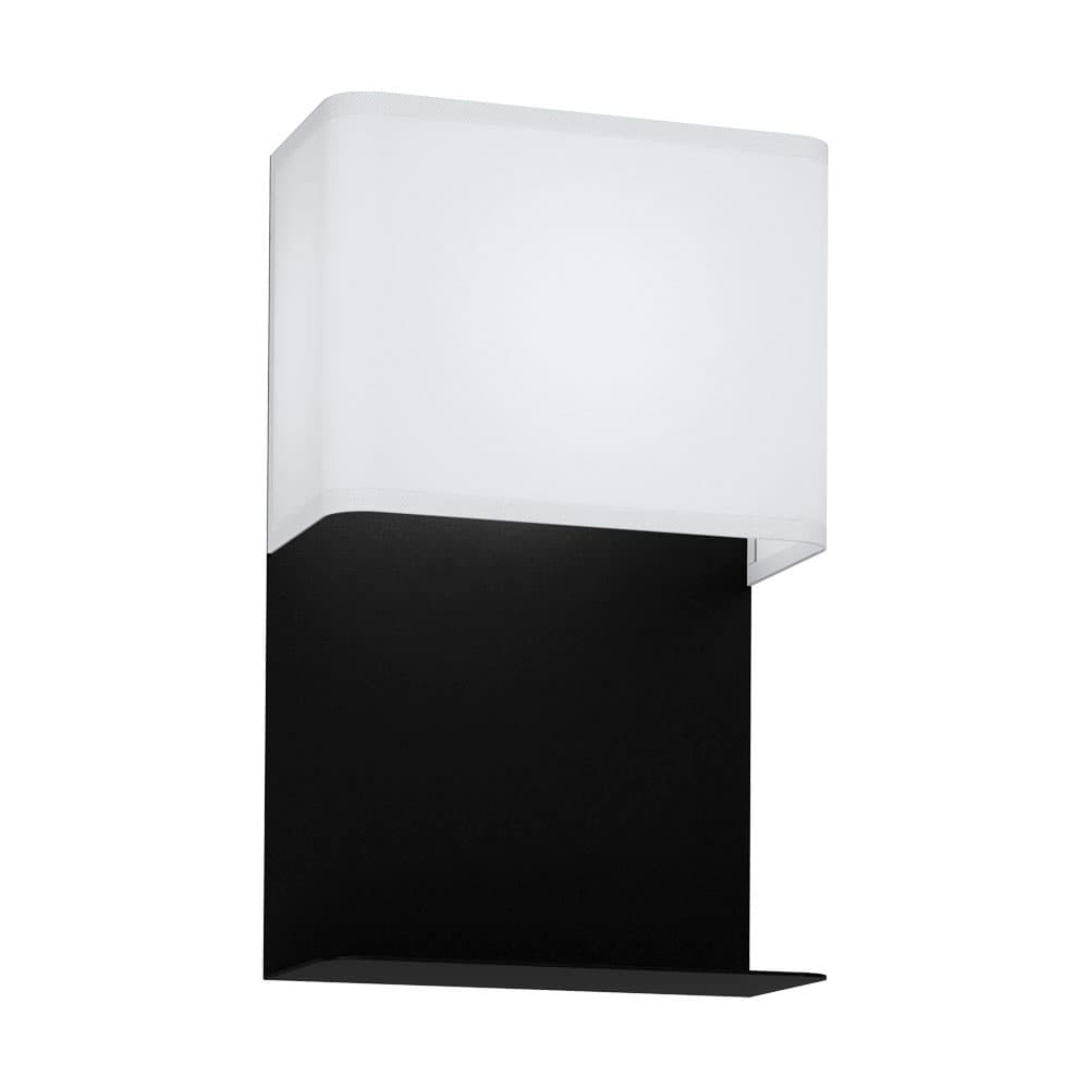 Eglo 99069 Светод. бра GALDAKAO, 5,4W(LED), L200, H320, A125, сталь, черный/текстиль, дерево
