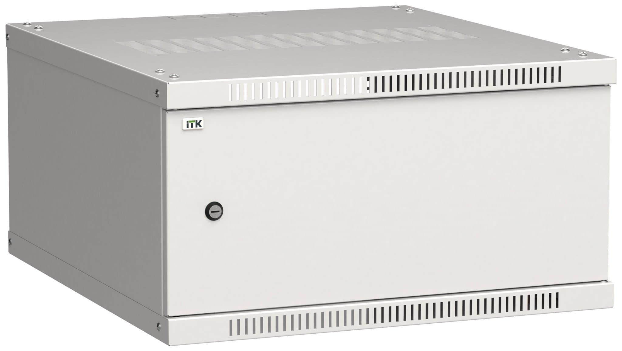IEK LINEA WE ITK Шкаф LINEA WE 6U 600x650мм дверь, металл серый LWE3-06U67-MF — миниатюра 1