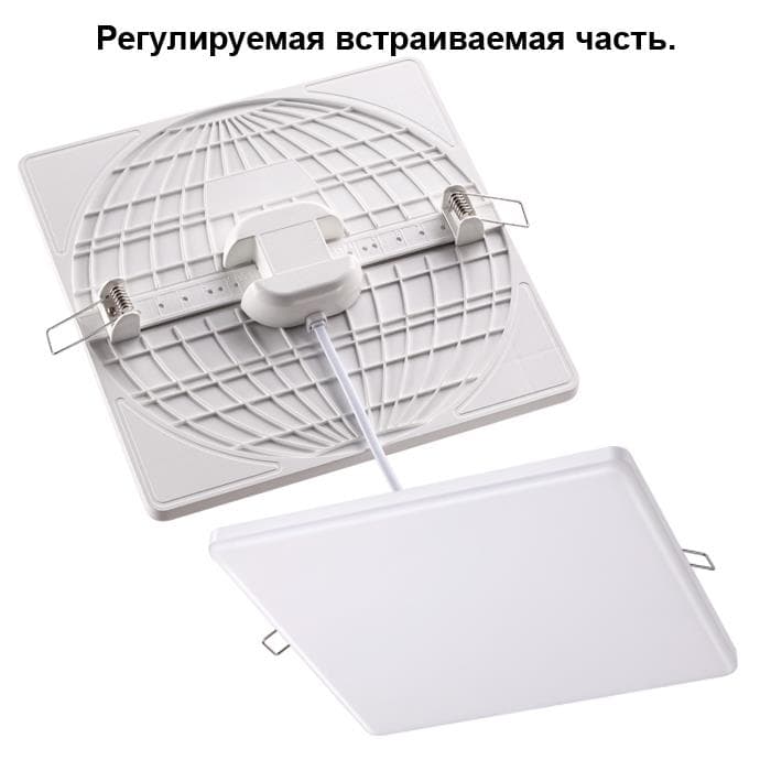 Novotech 358148 NT19 078 белый Встраиваемый светильник IP20 LED 4000K 12W 85 - 265V MOON