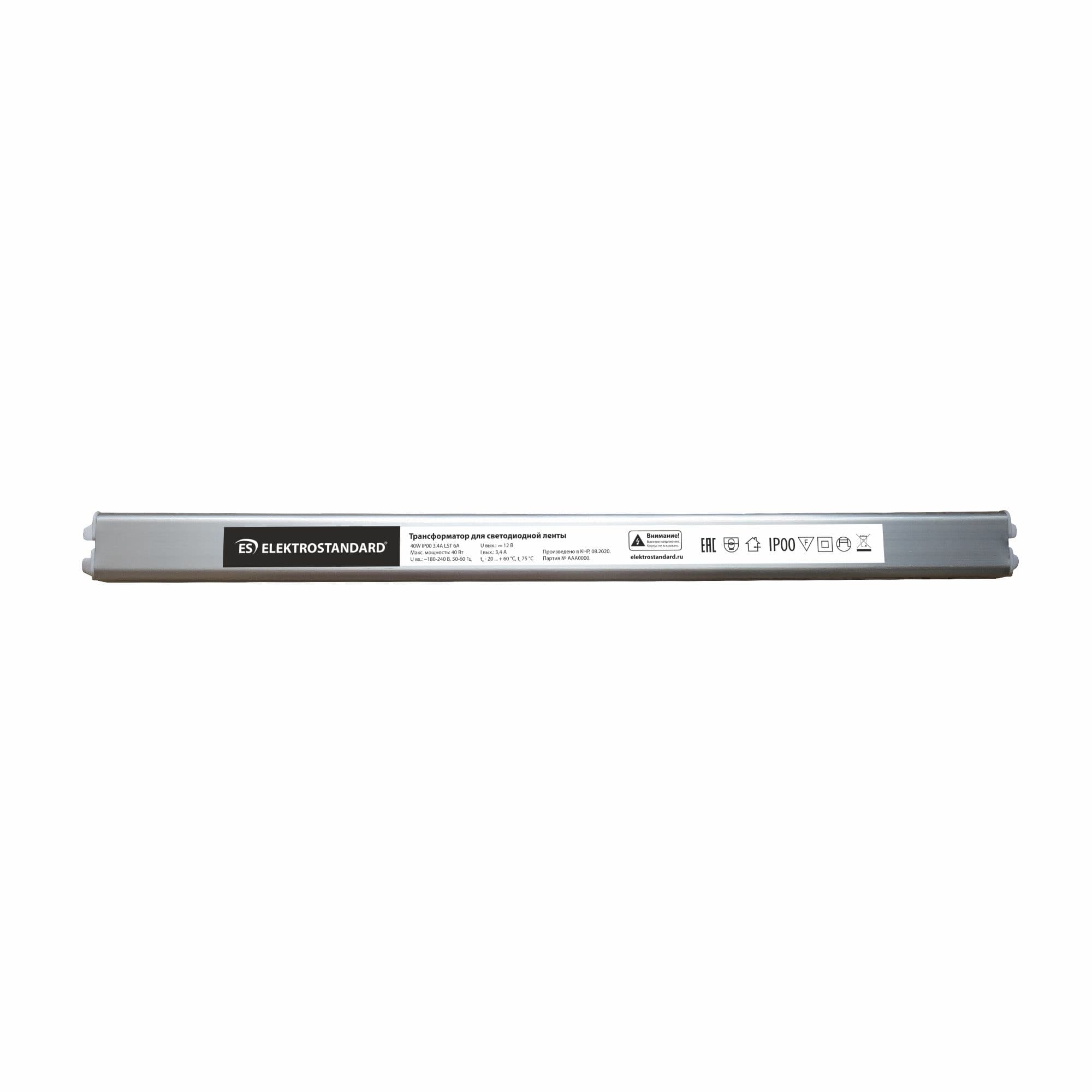 Elektrostandard Узкий трансформатор 40W IP00 3,4A LST 6A a049999