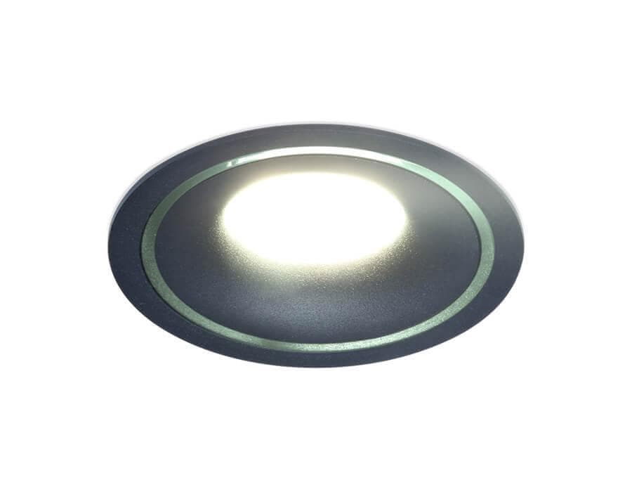 Ambrella Встраиваемый точечный светильник TN121 BK/S черный/песок GU5.3 D100*30 — миниатюра 4