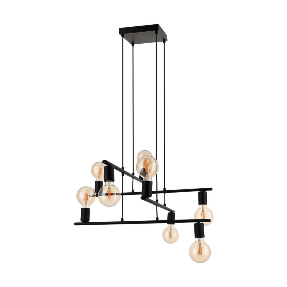 Eglo 98909 Подвес MEZZANA, 8X40W(E27), сталь, черный
