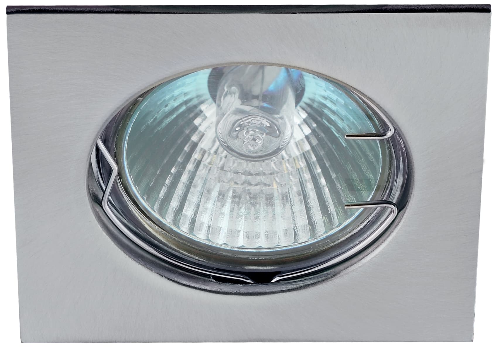 ЭРА KL2 CH Хром Светильник литой квадрат MR16,12V/220V, 50W