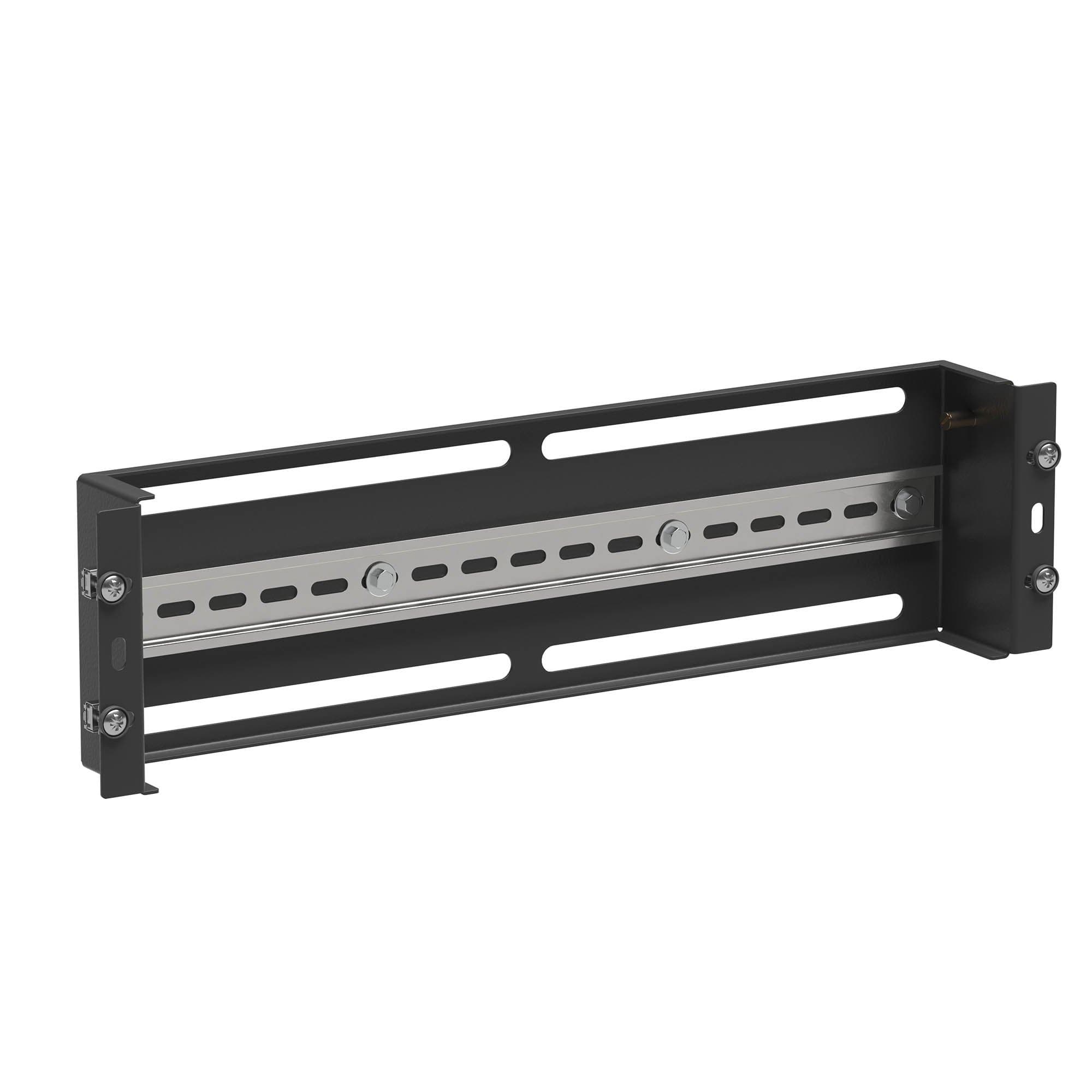 DKC Модуль 3U с DIN рейкой для 19" IT-корпусов, RAL9005 — миниатюра 2