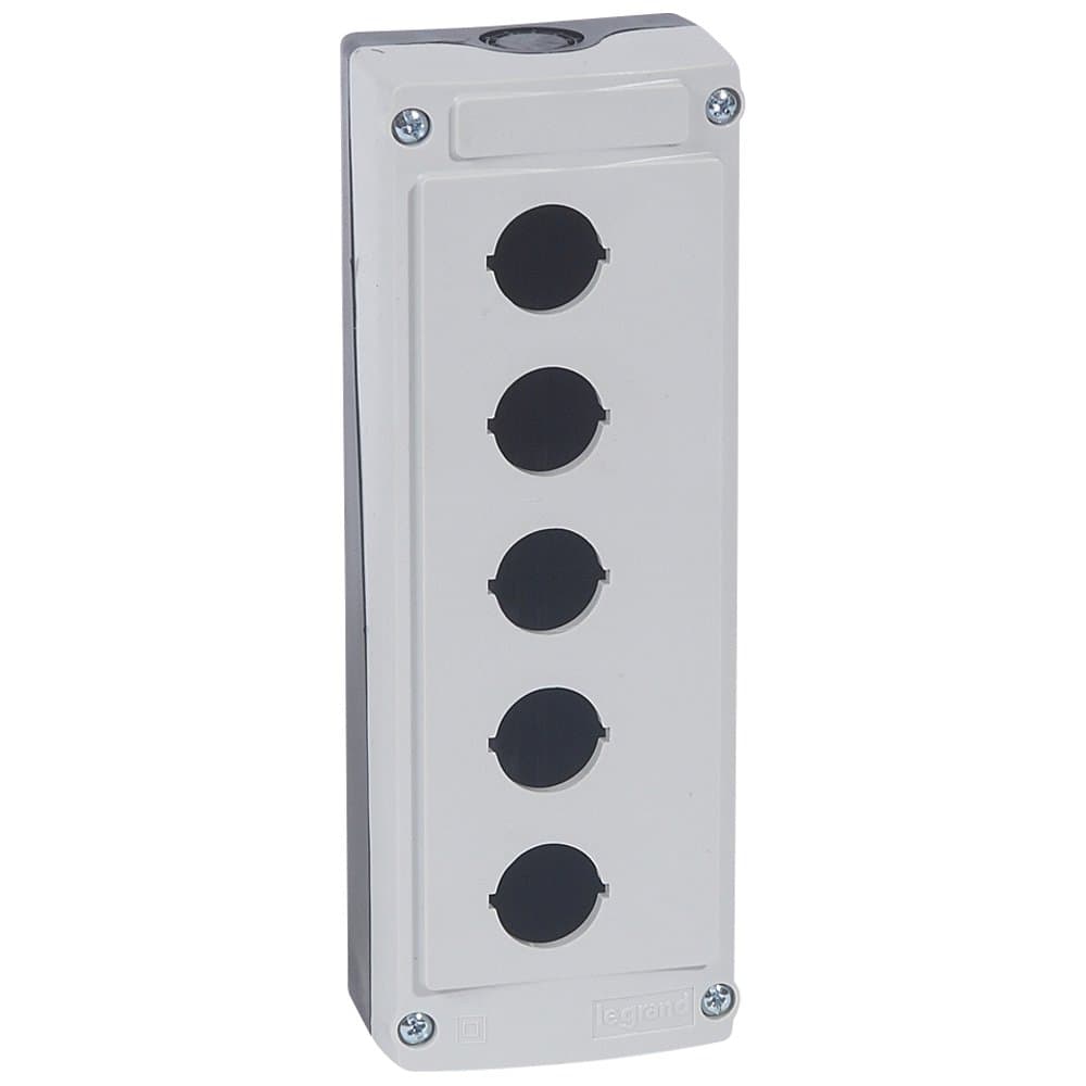 Legrand Osmoz Пост кнопочный, 5 отверстие - серый 024205