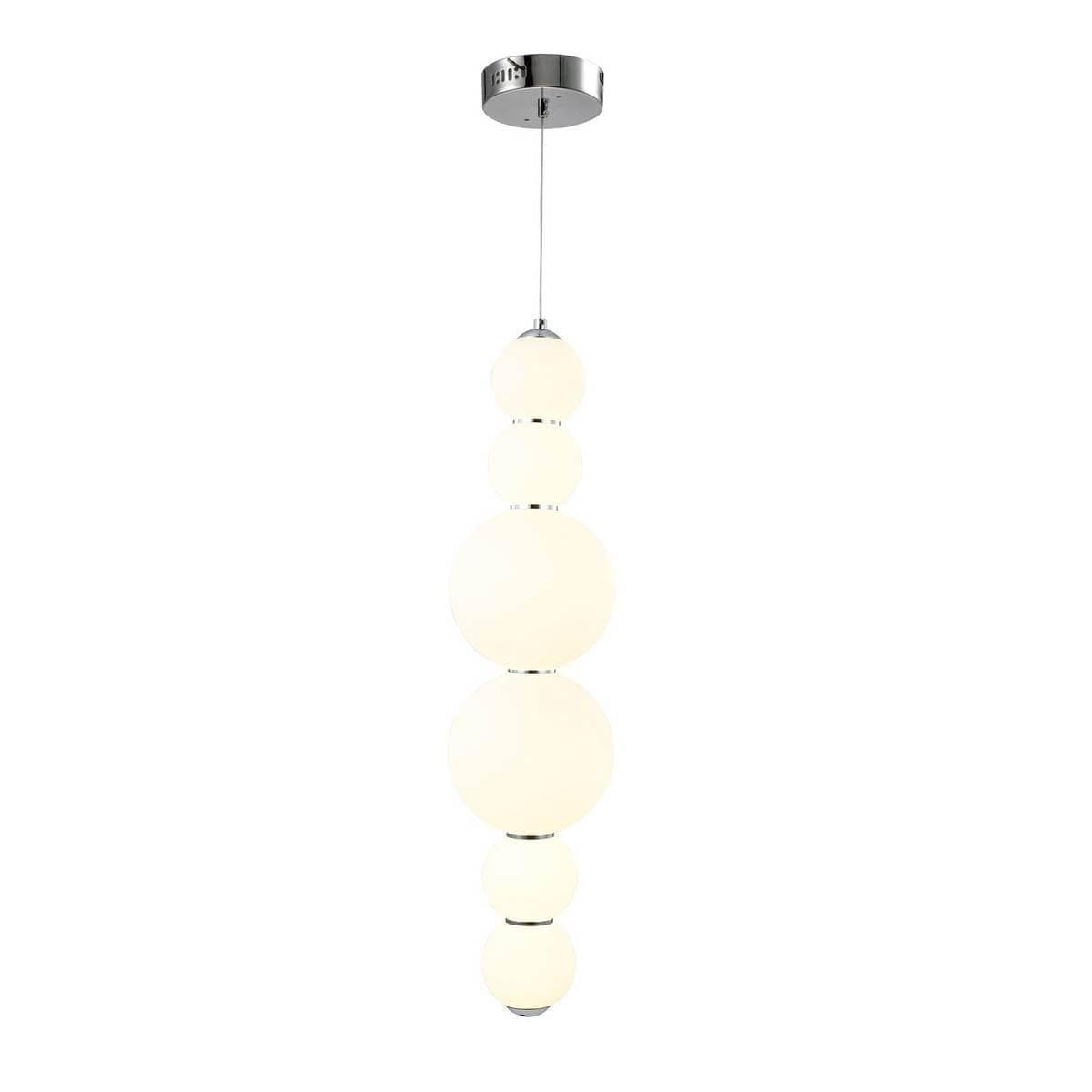 ST Luce SL1583.103.01 Светильник подвесной Хром/Белый LED 1*24W — миниатюра 1