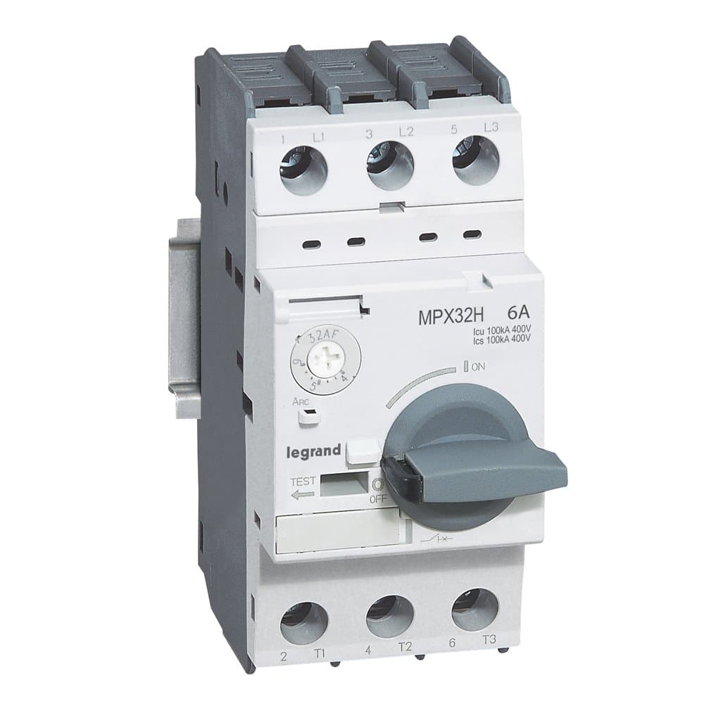 Legrand MPX3 Автоматический выключатель для защиты электродвигателей T32H 6A 100kA 417328