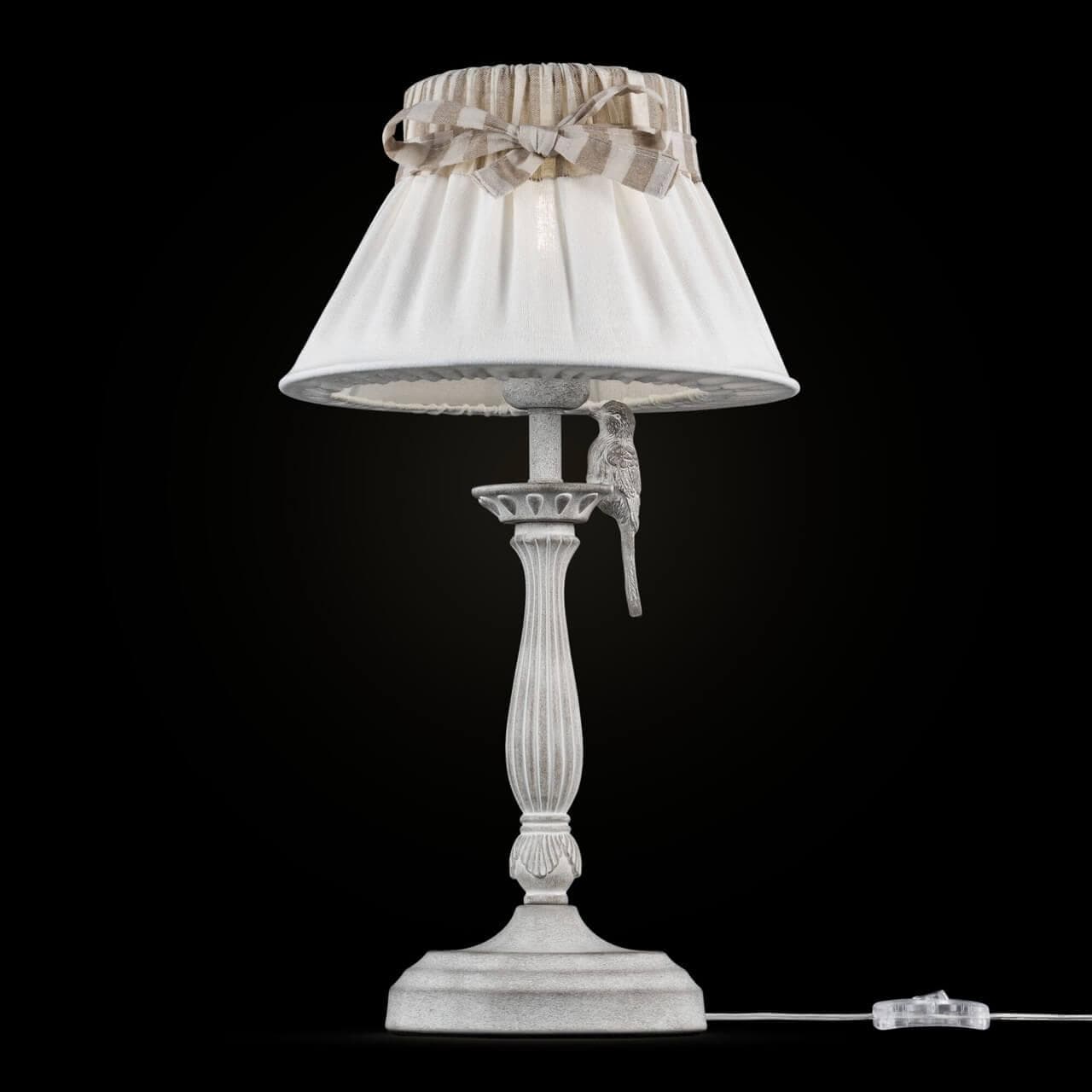 Maytoni Elegant Bird Белый Антик Настольная Лампа 1xE27 40W ARM013-11-W — миниатюра 9