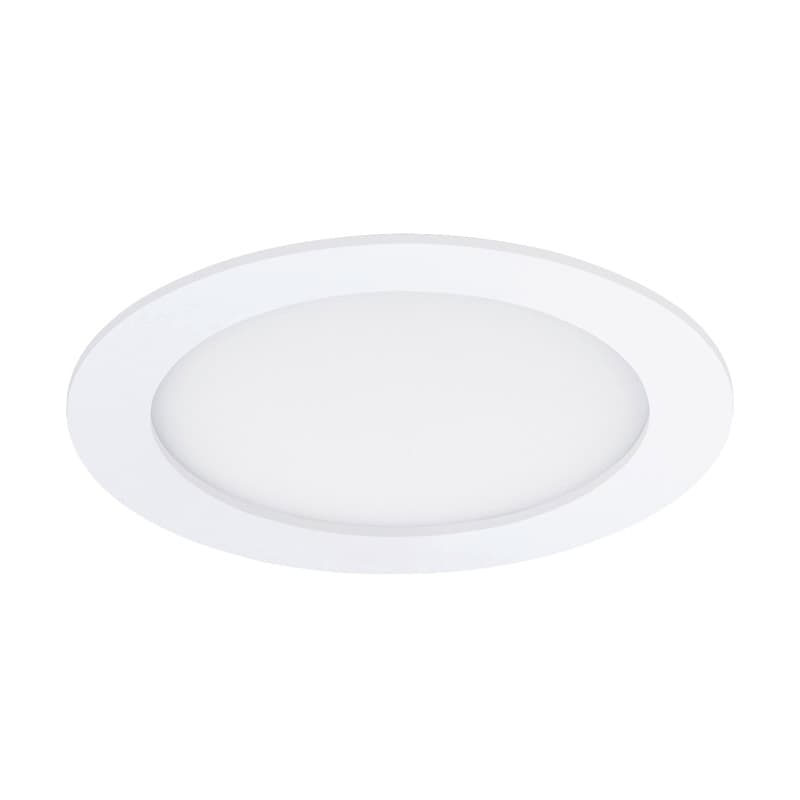 Eglo Светодиодная ультратонкая встраиваемая панель FUEVA 1, 11W (LED) 3000K, Ø170, IP44, белый 96165