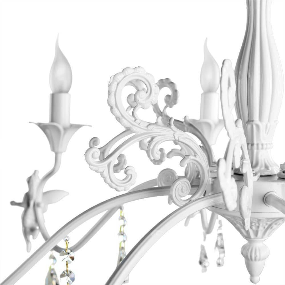 Arte Lamp Angelina Белая Люстра 40W E14 A5349LM-8WH — миниатюра 7