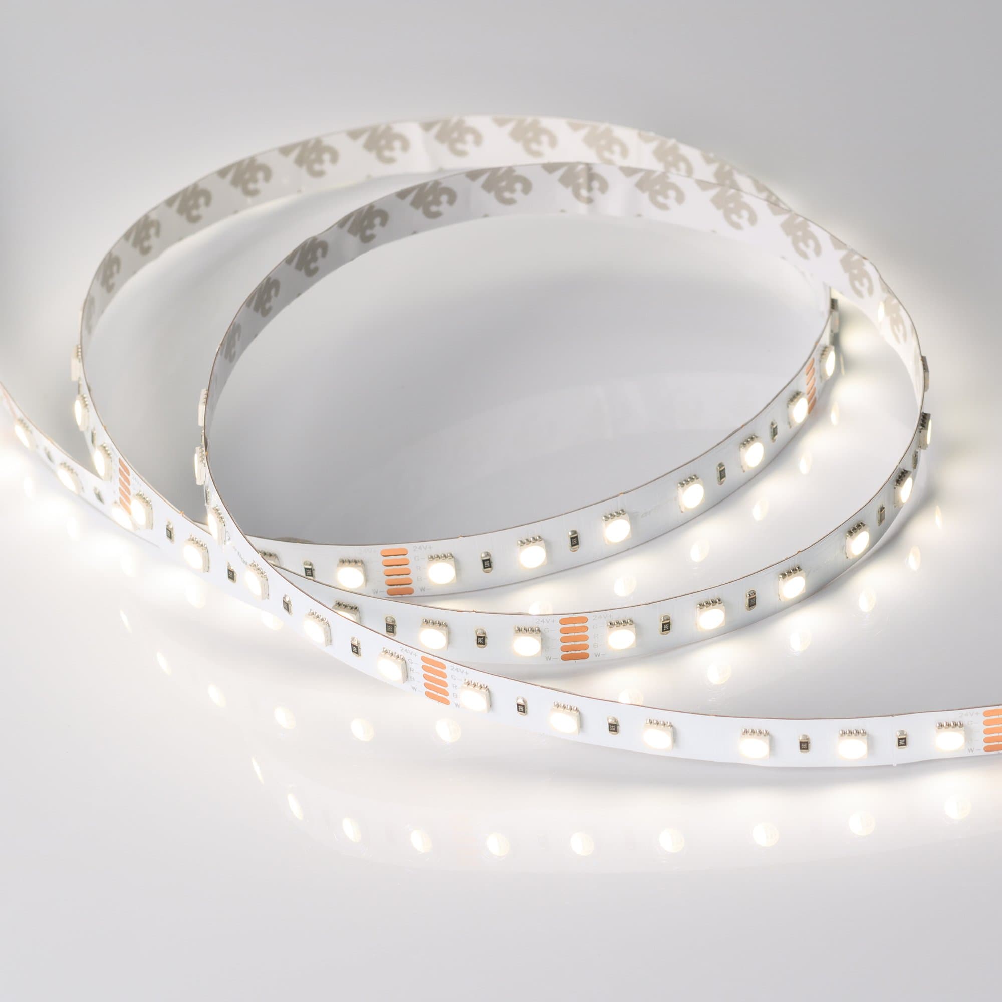 Arlight Светодиодная лента RT-B60-12mm 24V RGBW-Day-4-in-1 (19.2 W/m, IP20, 5060, 5m) (Открытый) 019151(2) — миниатюра 7
