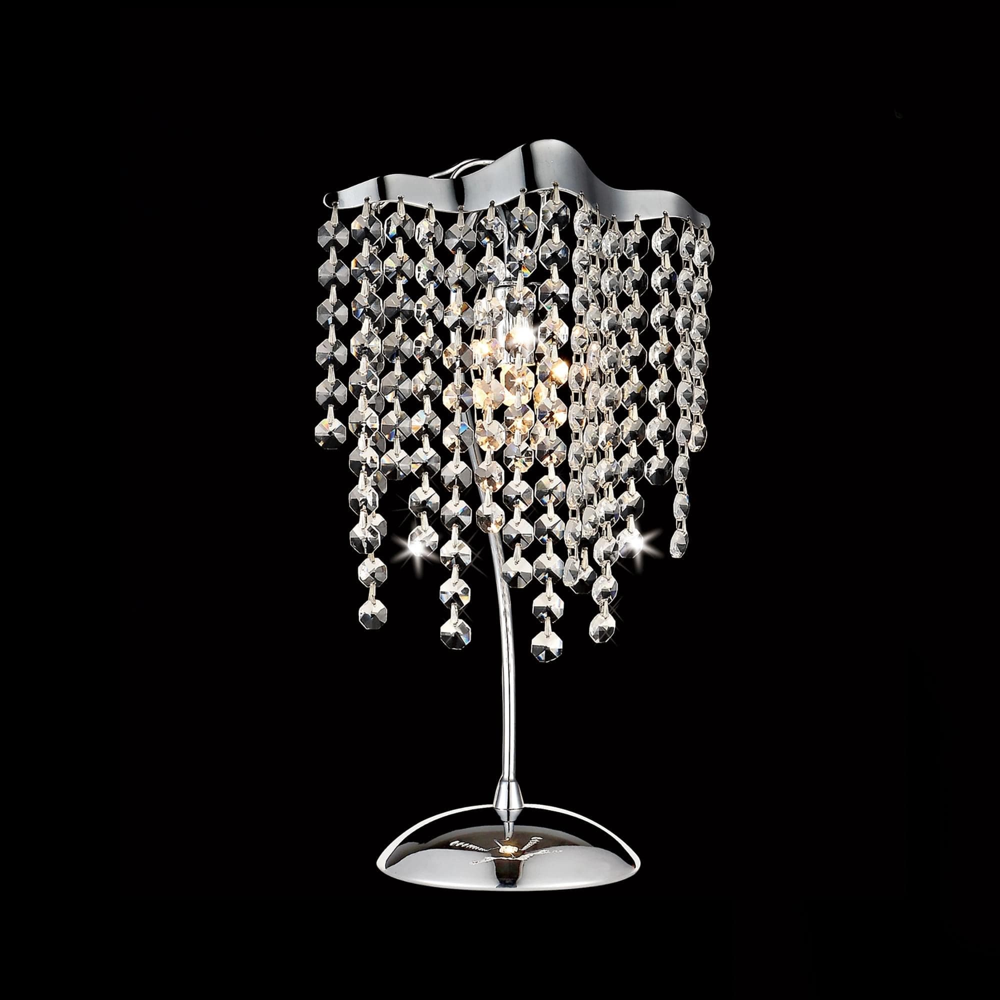 Citilux CL325811 Рита Хром+Прозр. Светильник Настольный