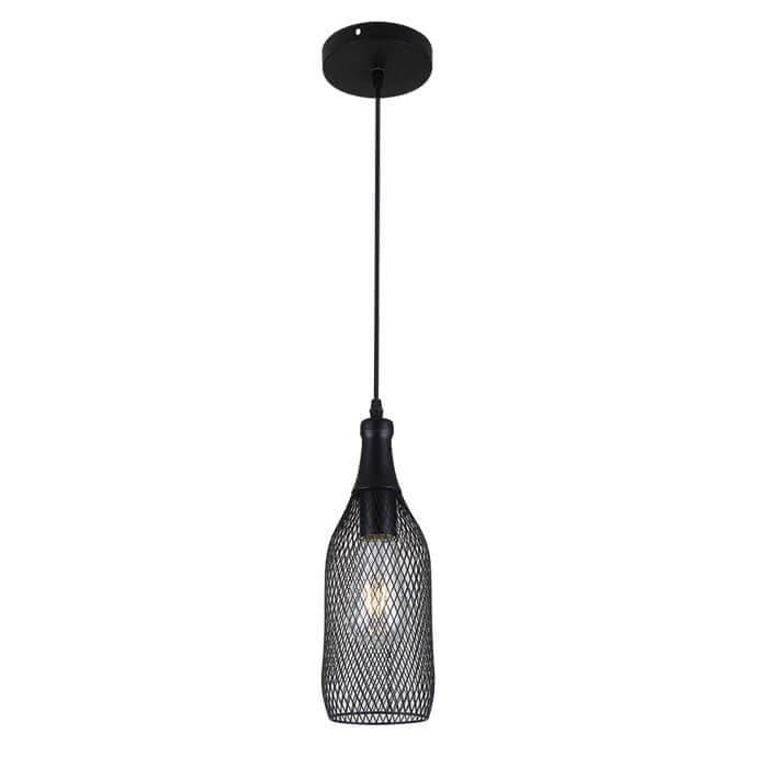 Odeon Light 3353/1 ODL17 111 черный Подвес E27 60W 220V BOTTLE — миниатюра 1
