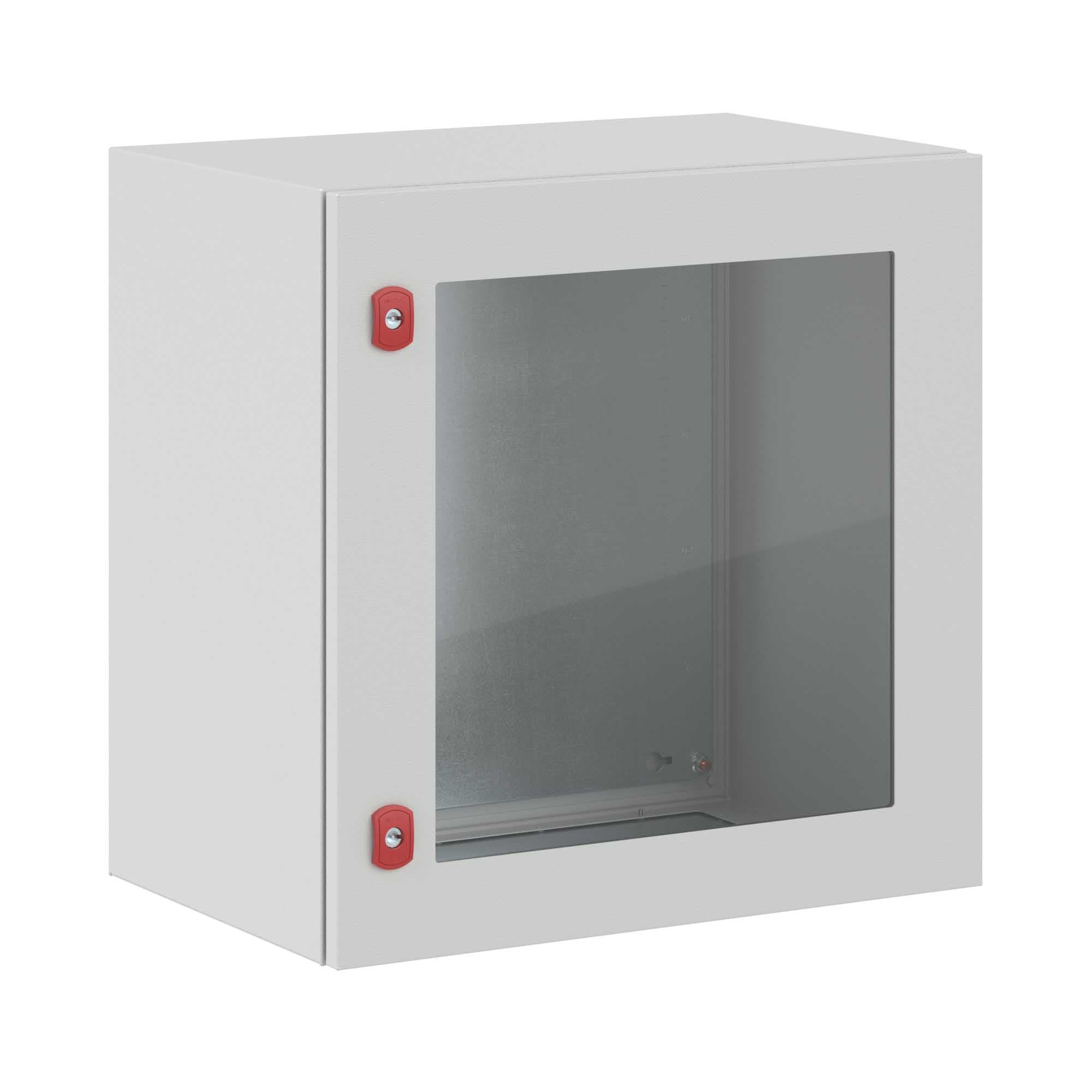 Корпус навесной ST с М/П с прозрачной дверью ВxШxГ 600x600x400 мм, без фланца, IP66 — миниатюра 1