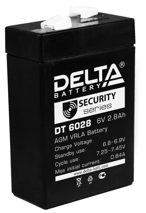 Delta Аккумуляторная батарея DT 6028 (6V/2.8Ah)