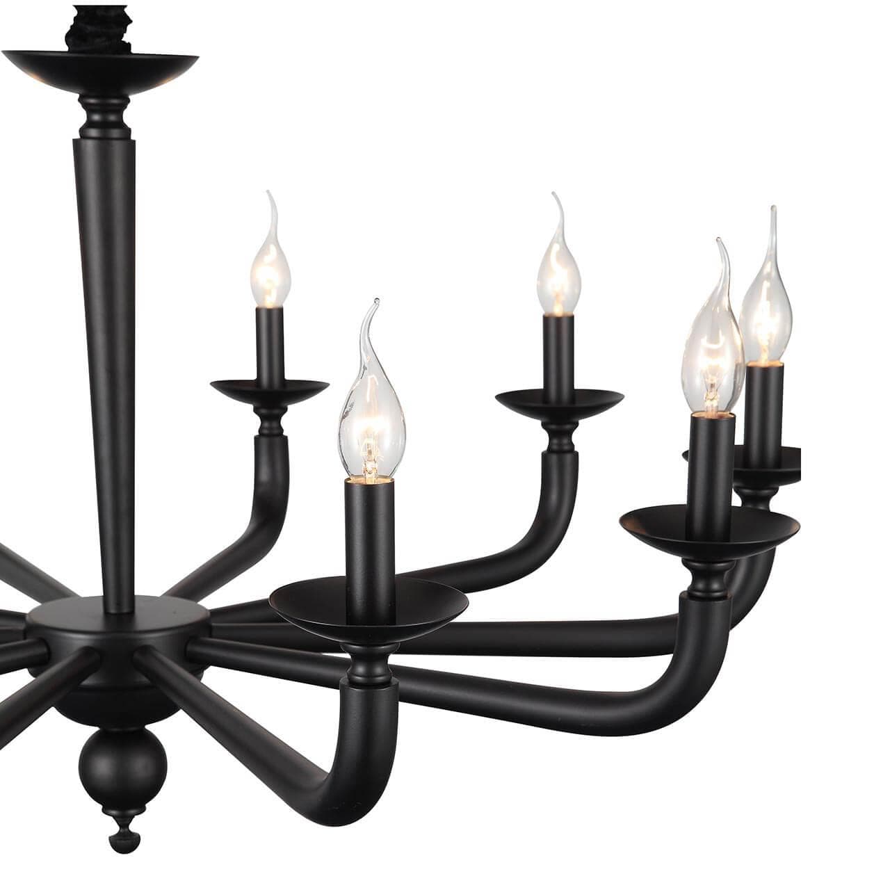 ST Luce SL1114.403.10 Люстра подвесная Черный E14 10*40W — миниатюра 3