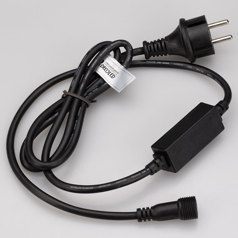 Arlight Шнур питания ARD-CLASSIC-STD-1.5M Black (230V, 1.6A) (Ardecoled, Закрытый) 025883 — миниатюра 2