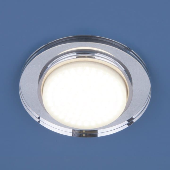 Elektrostandard 8061 GX53 SL / Светильник встраиваемый зеркальный/серебро a031989