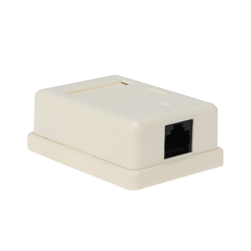 Розетка компьютерная 1-порт RJ-45(8P8C) категория 5e, внешняя Rexant 03-0121