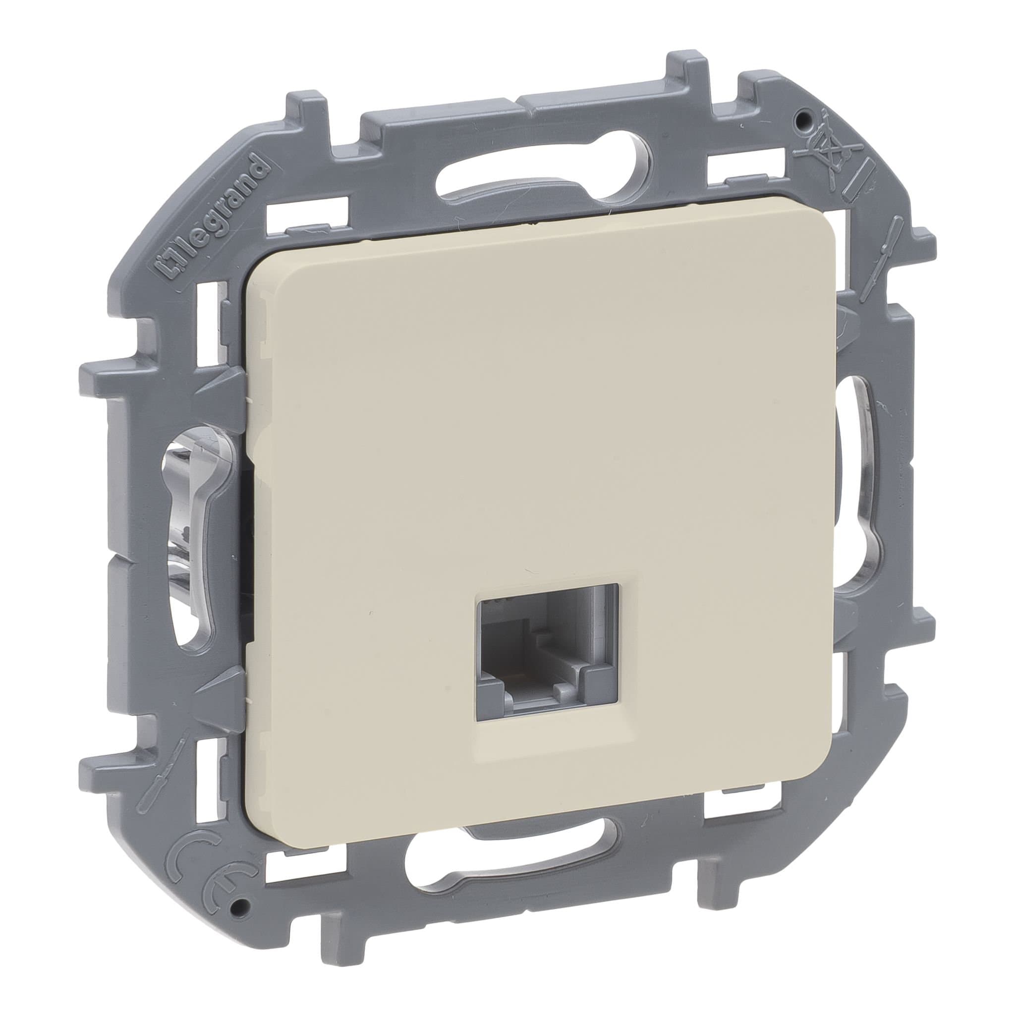 Legrand INSPIRIA Слоновая кость Телефонная розетка RJ11 673821 — миниатюра 2