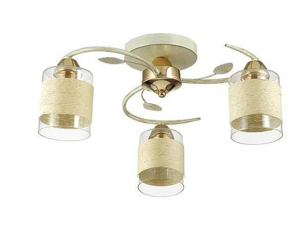 Lumion 3029/3C LN16 126 золото/беж/стекло/декор.тесьма Люстра потолочная E27 3*60W 220V FILLA — миниатюра 2
