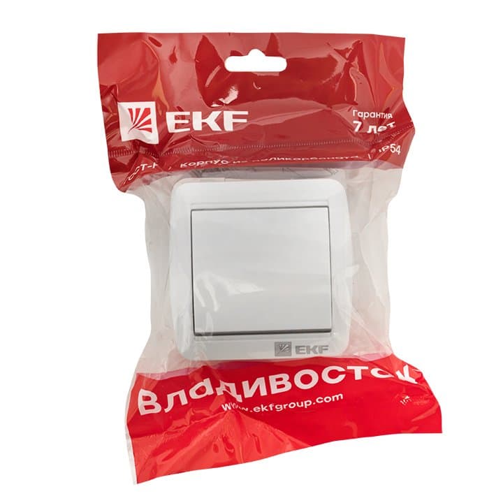 EKF PROxima Владивосток Выключатель кнопочный 10А IP54 сер. — миниатюра 3