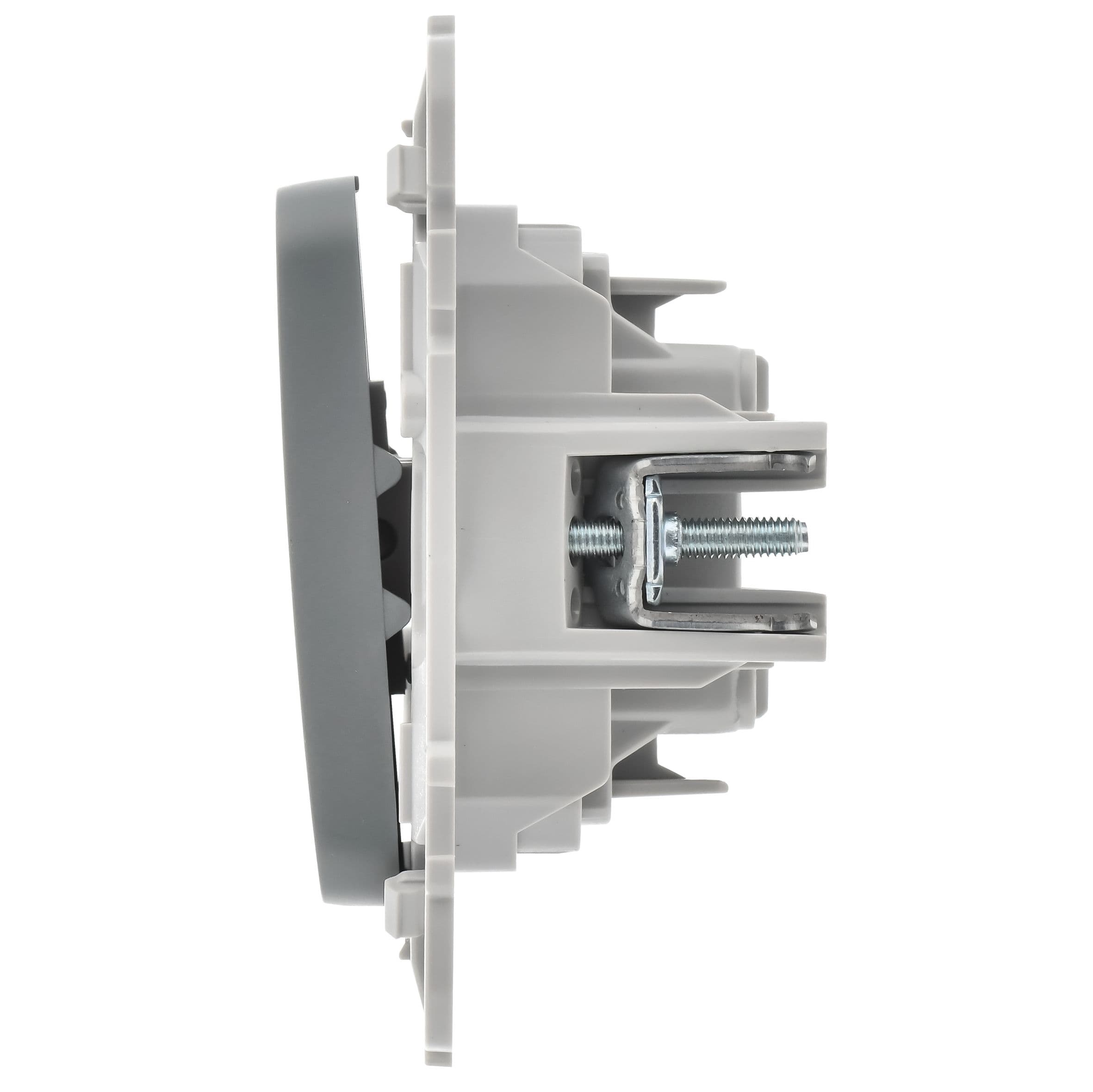 IEK FLITE Серый Выключатель 2-клавишный 10А — миниатюра 4