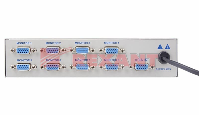 Делитель VGA 1x8 150 МГц Rexant 17-6928 — миниатюра 2