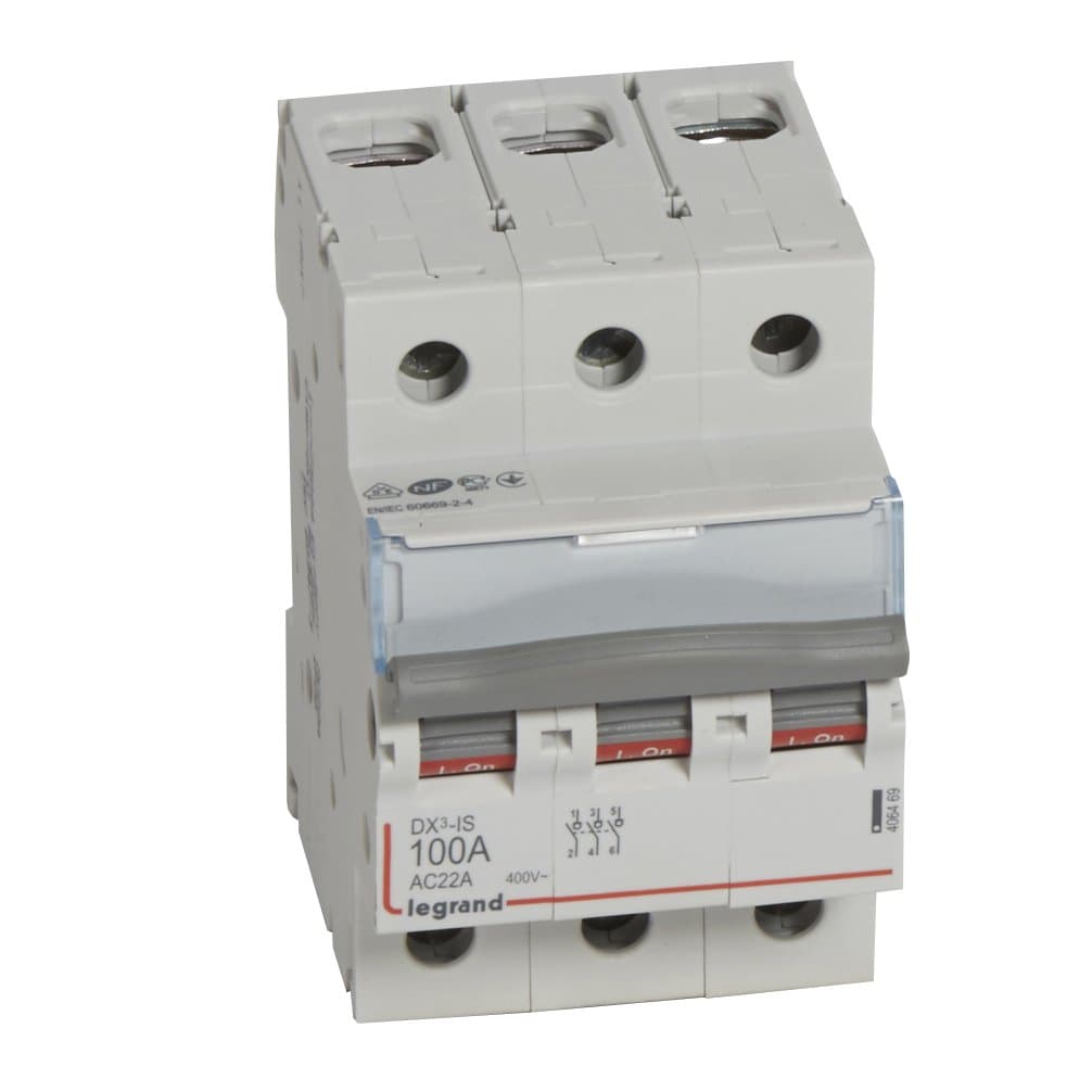 Legrand DX3 IS Рубильник 3P 100A 406469 — миниатюра 1