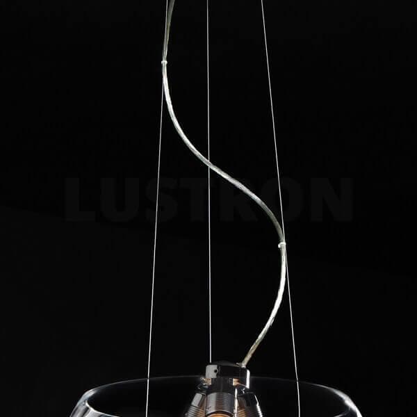 ST LUCE SL512.103.03 Светильник подвесной  Хром/Прозрачный E27 Globe 3*60W — миниатюра 2