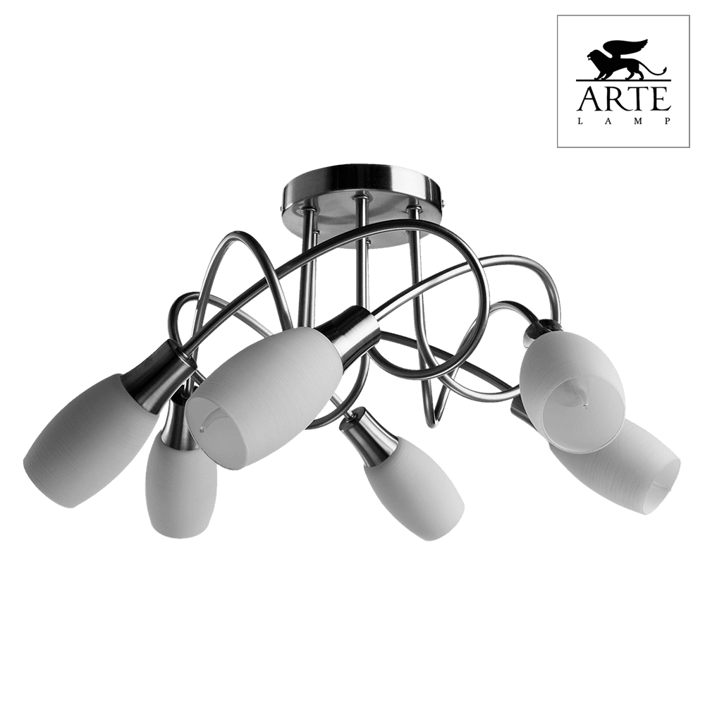 Arte Lamp Volare Серебро/Белый Спот 6x40W 6xE14 A4591PL-6SS — миниатюра 4