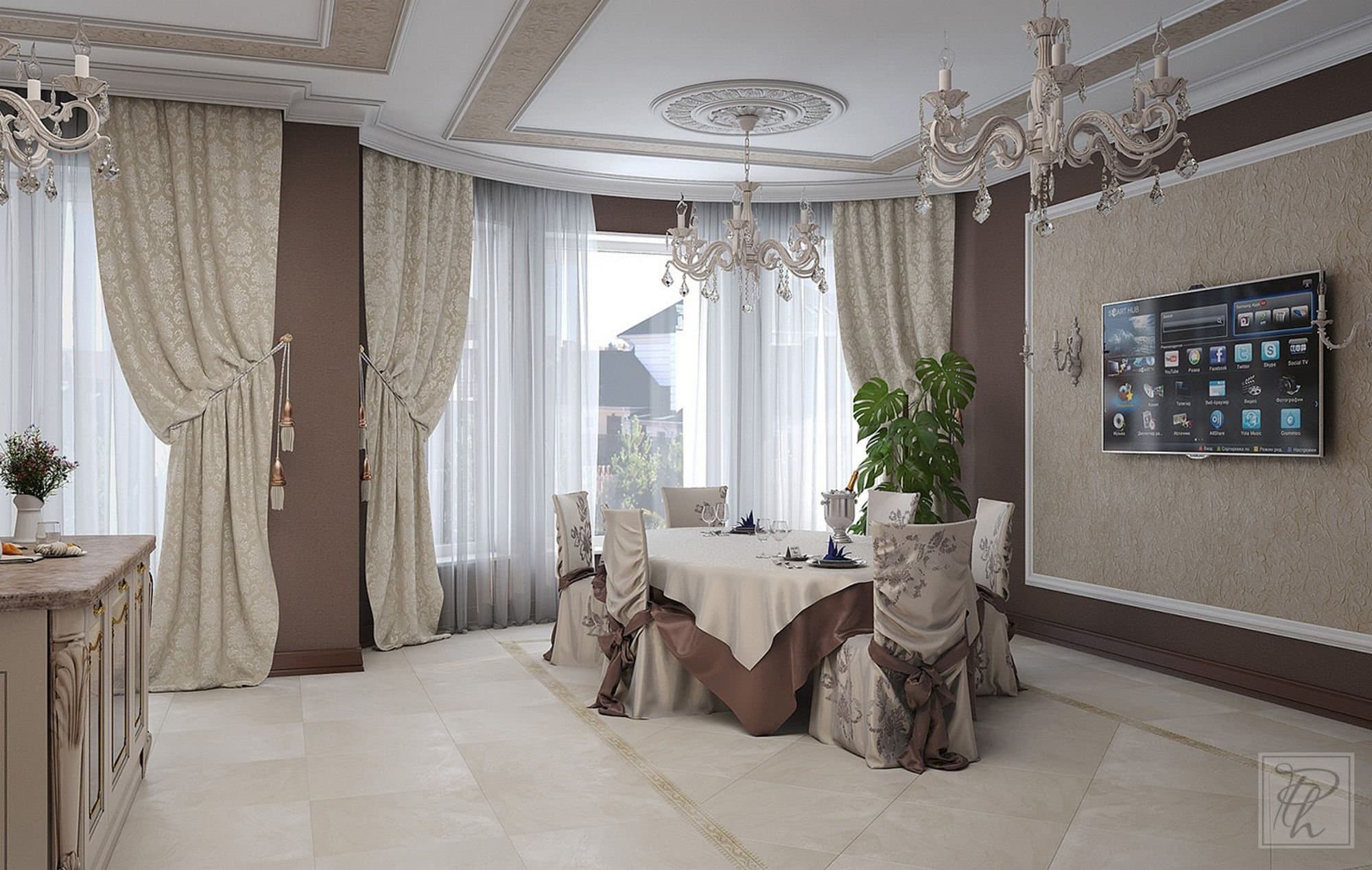Maytoni Elegant Bronze Бежевый Люстра 6xE14 60W ARM245-06-W — миниатюра 4