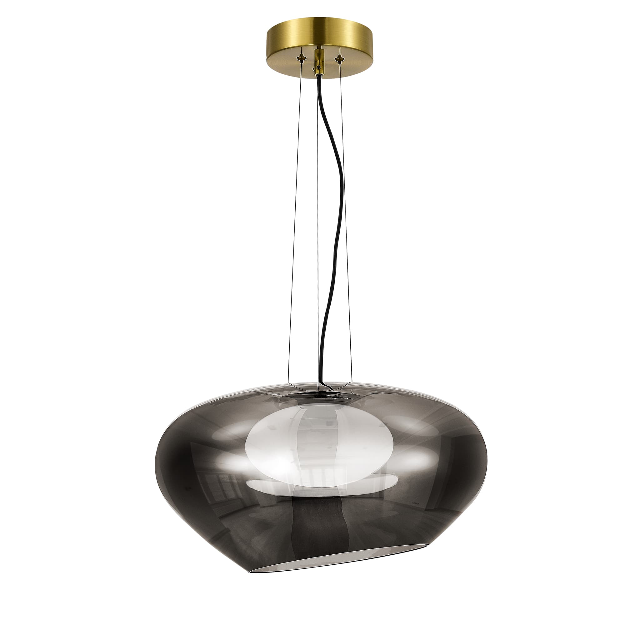 ST LUCE SL6019.313.01 Светильник подвесной Латунь/Дымчатый, Белый LED 1*20W 3000K