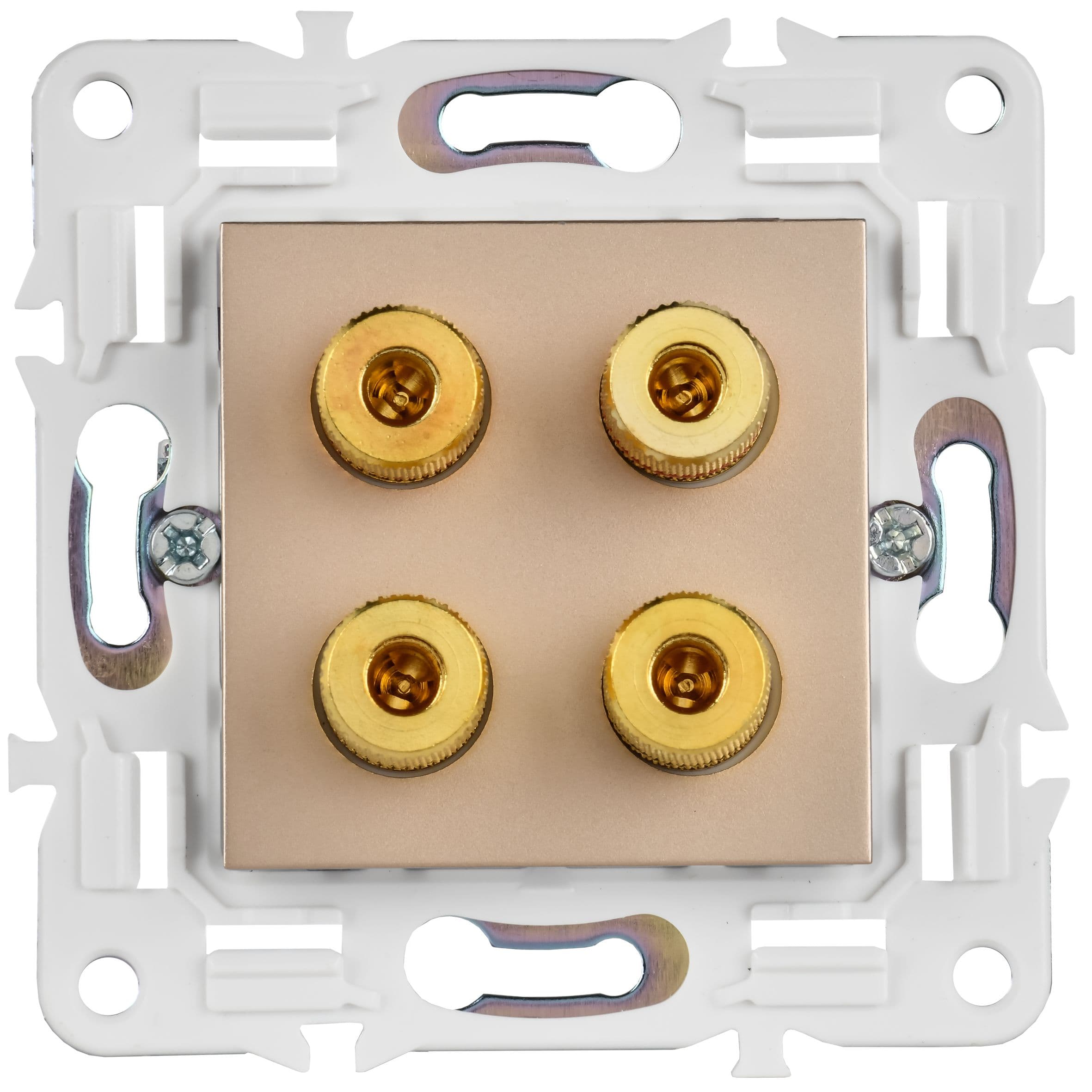 IEK SKANDY Песочный Аудиорозетка 4-ая SK-A01Sa — миниатюра 2